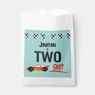 Bolsa De Papel Dos niños rápidos racecar fiesta de segundo cumple