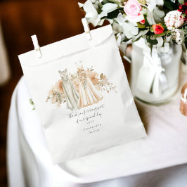 Bolsa De Papel Dos novias vestidas con Boda personalizado