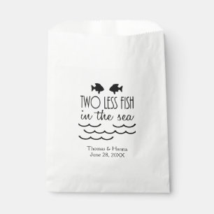 Bolsa De Papel Dos peces menos en el Boda del mar