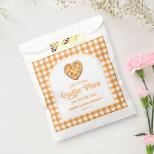 Bolsa De Papel Dos Pequeños Pastelitos Retro Gemelas Shower de Be