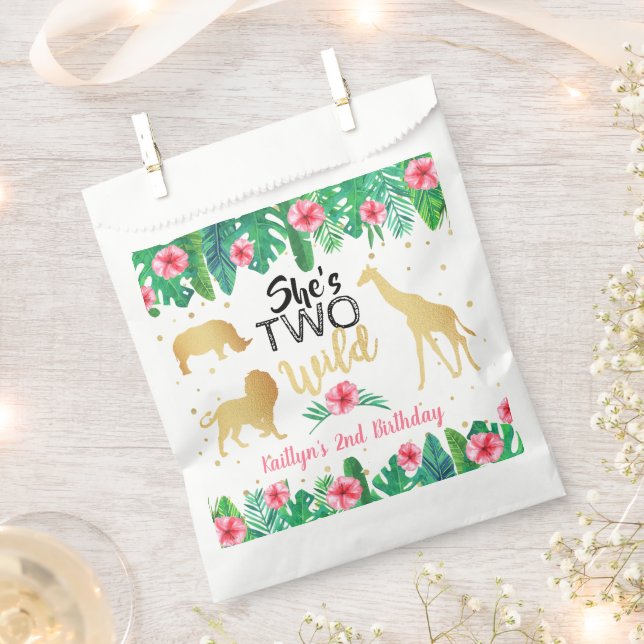 Bolsa De Papel Dos salvajes Chicas en la segunda fiesta de cumple (Cortado)