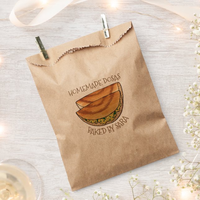 Bolsa De Papel Dosas Hogar Masala Dosa Hecha por (Cortado)