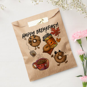 Bolsa De Papel Doughnuts Adorables Café y Té