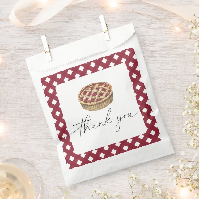 Bolsa De Papel Doy las gracias por la tarta acuática de la ducha  (Cortado)