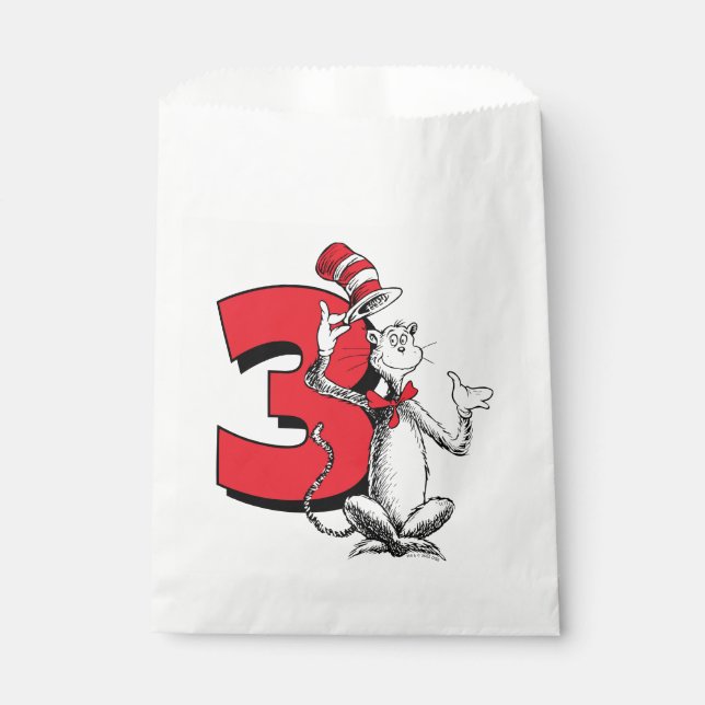 Bolsa De Papel Dr. Seuss - Caracteres | Cumpleaños de los niños (Anverso)