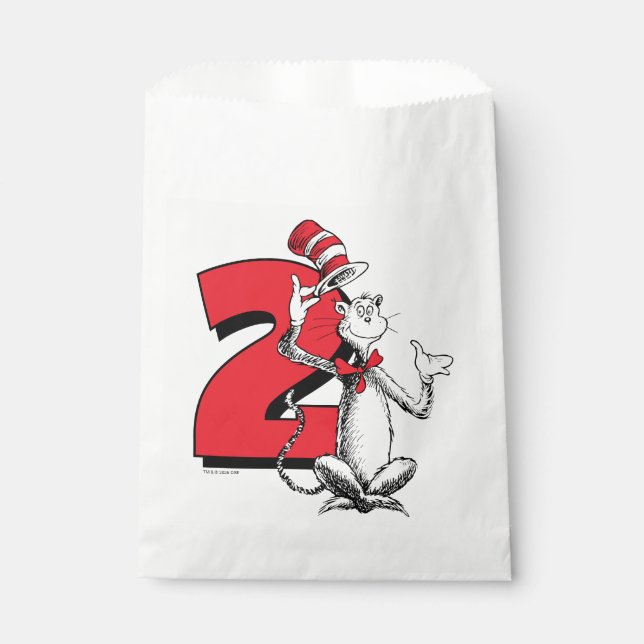 Bolsa De Papel Dr. Seuss - Caracteres | Cumpleaños de los niños (Anverso)