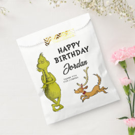 Bolsa De Papel Dr. Seuss | Cumpleaños de invierno del Grinch