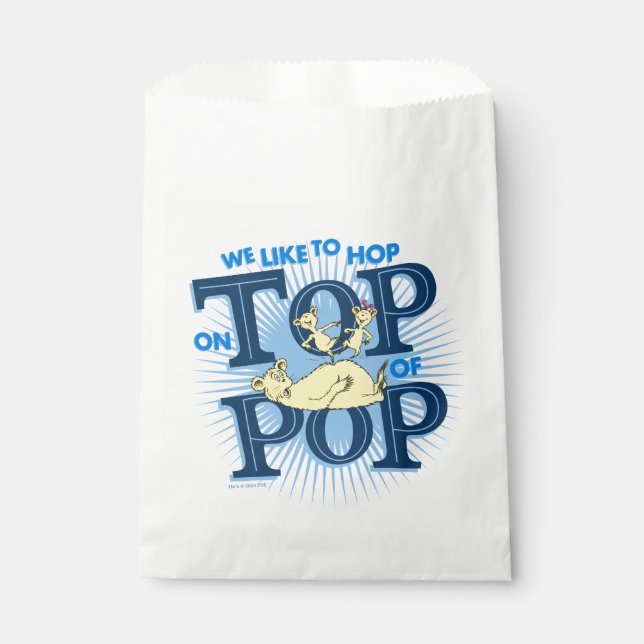 Bolsa De Papel Dr. Seuss | Nos gusta saltar encima de Pop (Anverso)
