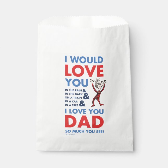 Bolsa De Papel Dr. Seuss | Te Amo Tanto Papá Que Ves (Anverso)