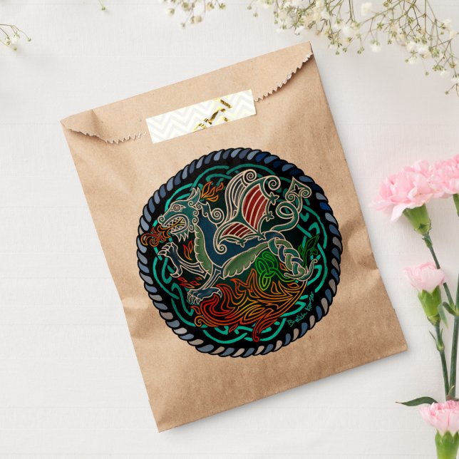 Bolsa De Papel Dragon celtique (Sellado)