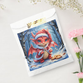 Bolsa De Papel Dragón de Navidad, demasiado lindo para arrestar,