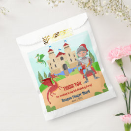 Bolsa De Papel Dragon Slayer Knight Boy Birday Party