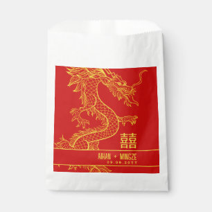 Bolsa De Papel Dragón y Fénix   Felicidad doble