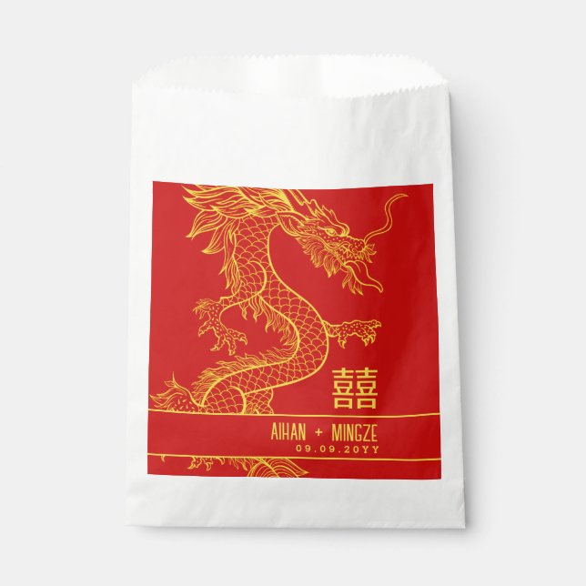 Bolsa De Papel Dragón y Fénix | Felicidad doble (Anverso)