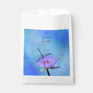 Bolsa De Papel Dragonfly on Water Lily Favor Bags