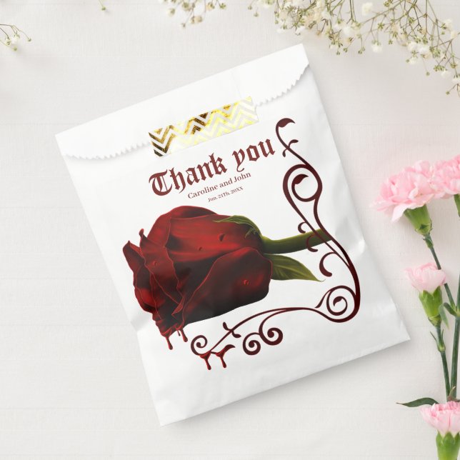 Bolsa De Papel Drama de amor, el gótico Rosa de la Memoria. (Sellado)