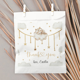 Bolsa De Papel Dreamy Neutral Gold Owal Cloud Baby Shower