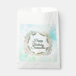 Bolsa De Papel Dreamy Pastels Lotus Flower Personalizado Birthday