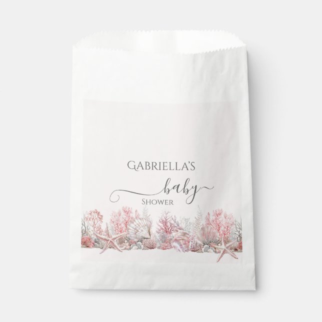 Bolsa De Papel Dreamy Under the Sea Baby Shower (Anverso)