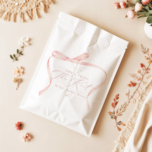 Bolsa De Papel Ducha Bella Rosa Ella Está Atando el Nudo Despedid