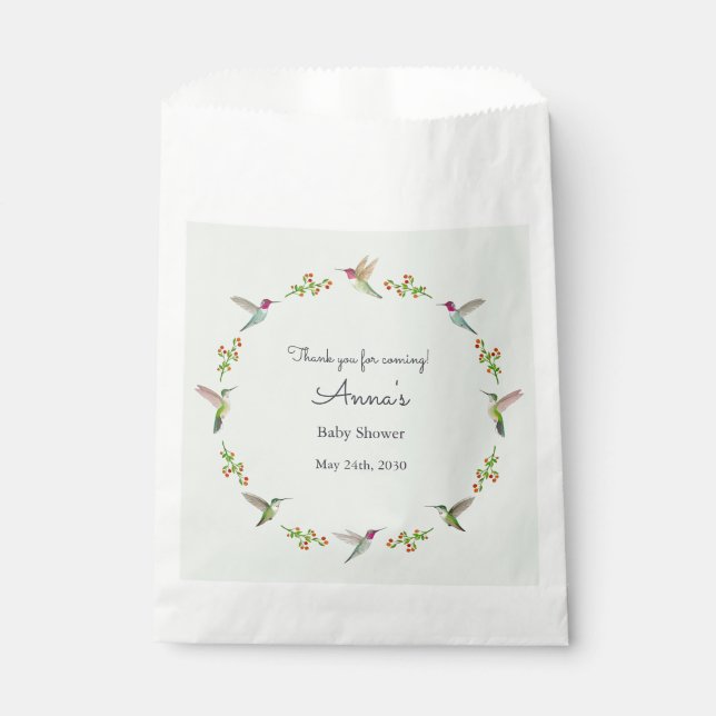 Bolsa De Papel Ducha de bebé (Anverso)