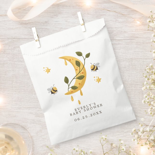 Bolsa De Papel Ducha de Bebé Abeja Lunar Celestial (Cortado)
