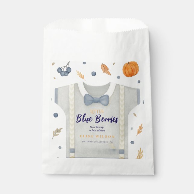 Bolsa De Papel Ducha de bebé autum otoño burlap bodysuit (Anverso)