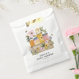 Bolsa De Papel Ducha de Bebé Boho HoneyBee y Flores Silvestres