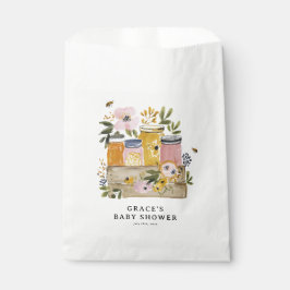 Bolsa De Papel Ducha de Bebé Boho HoneyBee y Flores Silvestres
