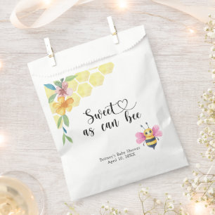 Bolsa De Papel Ducha de bebé de abeja - dulce como puede ser abej