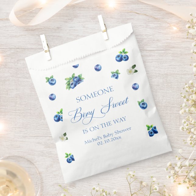 Bolsa De Papel Ducha de Bebé de Arándano (Cortado)