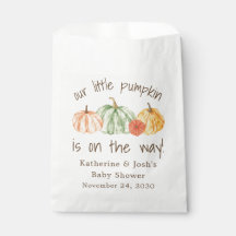 Ducha de bebé de calabaza otoñal