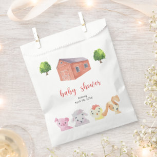 Bolsa De Papel Ducha de bebé de granja - ducha de bebé