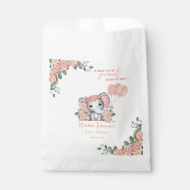 Bolsa De Papel Ducha de Bebé de la Niña Elefante