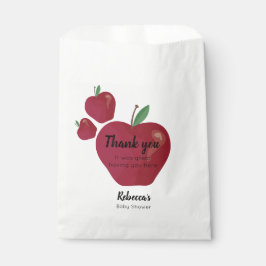 Bolsa De Papel Ducha de bebé de manzana roja