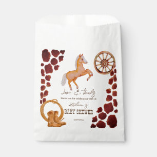 Bolsa De Papel Ducha de bebé de rodeo occidental de Cowboy