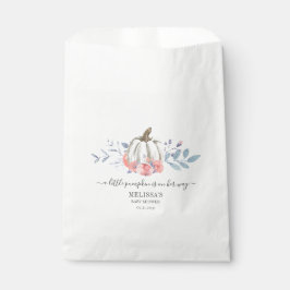 Bolsa De Papel Ducha de Bebe Floral Rosas Rosadas Calabaza