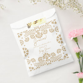 Bolsa De Papel Ducha de bebé mexicana Cielito lindo beige
