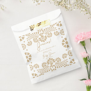 Bolsa De Papel Ducha de bebé mexicana Cielito lindo beige