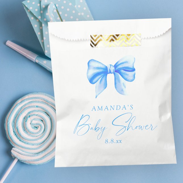 Bolsa De Papel Ducha de bebé niño lazo azul (Subido por el creador)