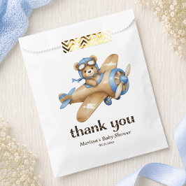 Bolsa De Papel Ducha de bebé niño piloto de osito de peluche Grac