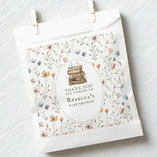 Bolsa De Papel Ducha de bebé nuevo capítulo acuarela, flor silves