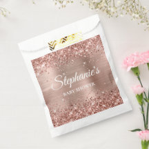 Ducha de Bebé Rosa Dorado Brillante