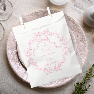 Bolsa De Papel Ducha de bebé Toile de Jouy Chinoiserie Mariposas