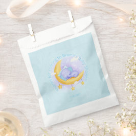 Bolsa De Papel Ducha de elefante bebé niño azul