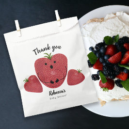 Bolsa De Papel Ducha de fresa dulce para bebé