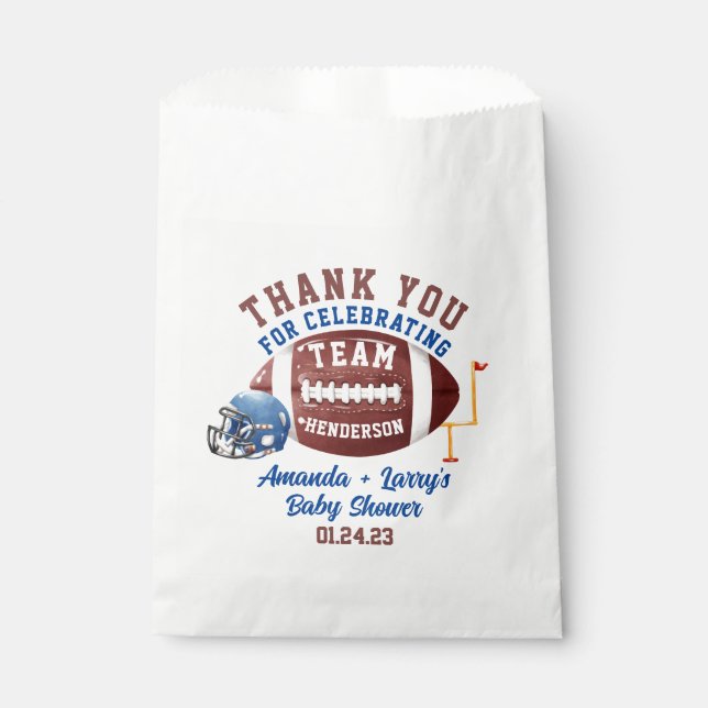 Bolsa De Papel Ducha de Fútbol para Bebé (Anverso)
