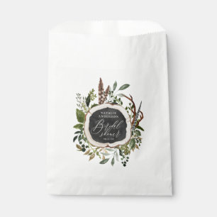 Bolsa De Papel Ducha de matrimonio botánica de granero rústico
