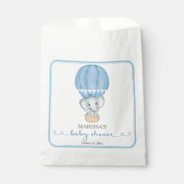 Bolsa De Papel Ducha de niño bebé elefante azul