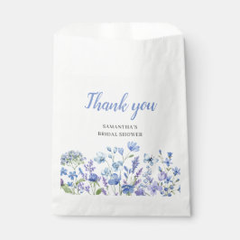 Bolsa De Papel Ducha de Novia Acuarela Floral de Flor Silvestre A